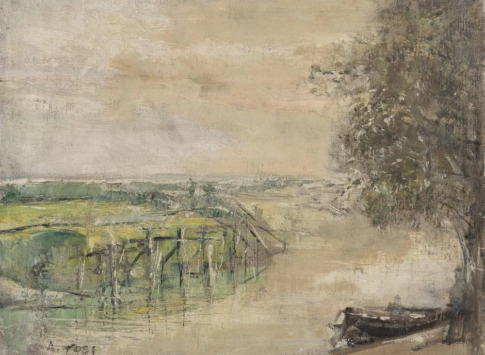 Paesaggio con fiume